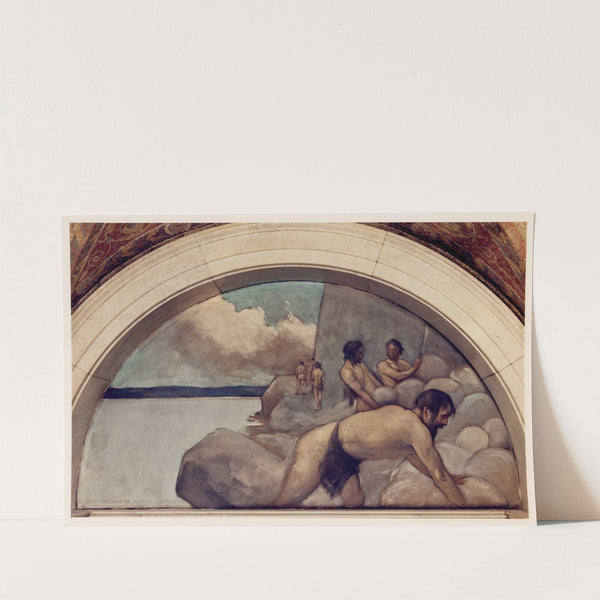 Cairn mural in Evolution of the Book series by John White Alexander
