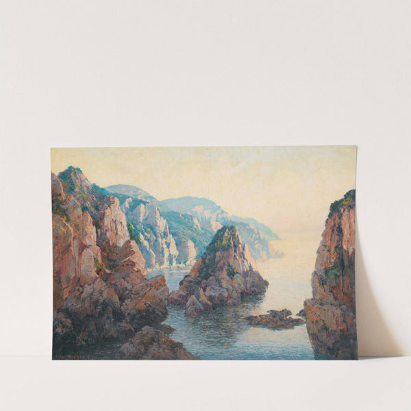 Calanques Near Bougie In Algeria by Eugène-François-Adolphe Deshayes