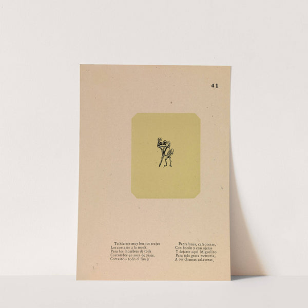 Calavera of the Tailor by José Guadalupe Posada