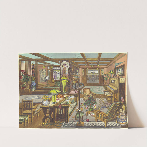 California Mission Style Interior by Perkins Harnly