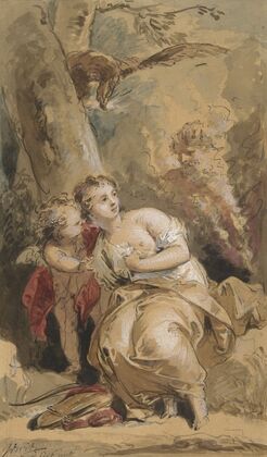 Callisto, Amor en Jupiter met de adelaar