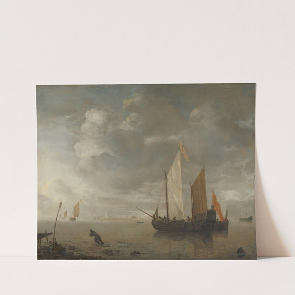Calm Sea (1650 - 1676) by Hendrick Jacobsz. Dubbels