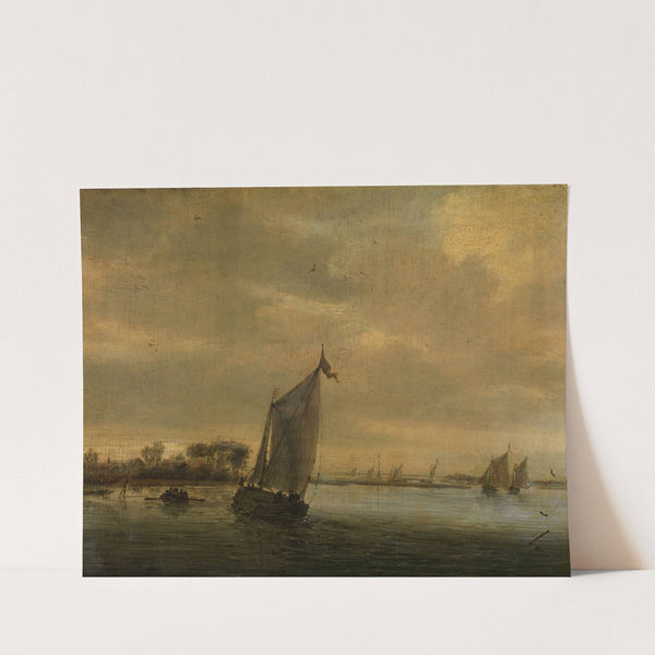 Calm Water by Salomon van Ruysdael