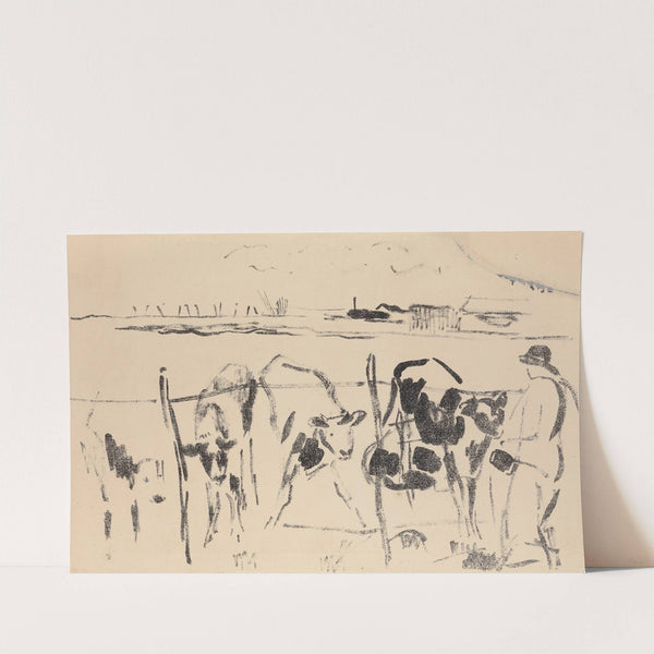 Calves in a Meadow by Rik Wouters