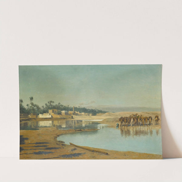 Camels Watering in the Desert by Jean-Léon Gérôme