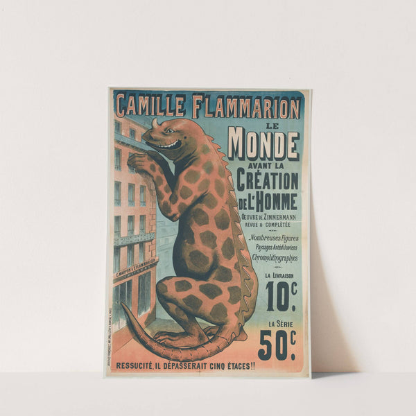 Camille Flammarion Le Monde Avant La Creation De L'homme by Imp. Emile Lévy