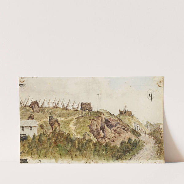 Camp at Pungarehu (1881) by George Sherriff