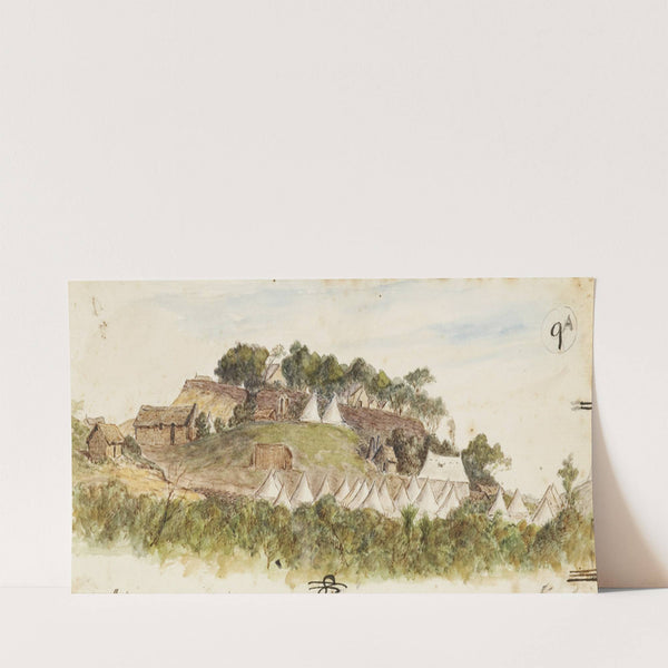 Camp at Pungarehu by George Sherriff