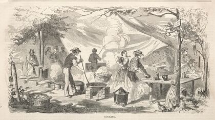 Camp Meeting Sketches; Cooking (1858)