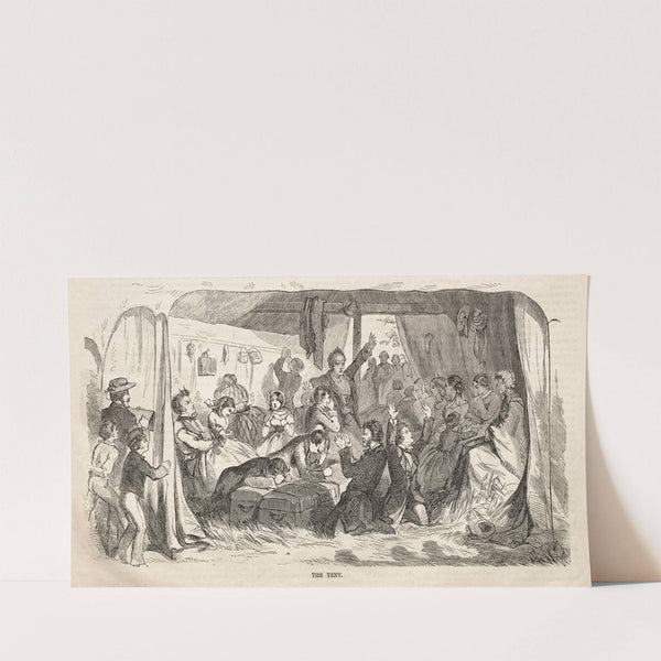 Camp Meeting Sketches; The Tent (1858) by Winslow Homer