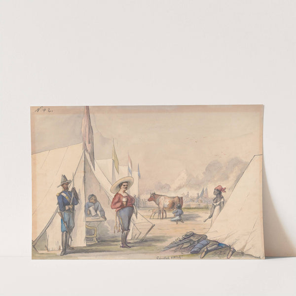 Camp of General Alexander McDowell McCook near Stevenson, Alabama, summer 1862 by Adolph Metzner