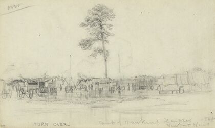 Camp of Hawkins Zouaves. Newport News