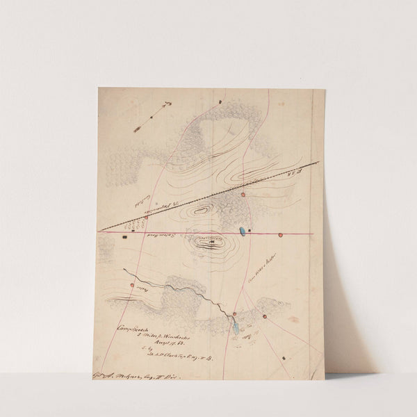 Camp sketch, 5 miles from Winchester by Adolph Metzner