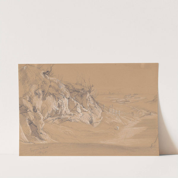 Campagna di Roma (Roman Countryside) (recto) by Julius Jacob the Elder