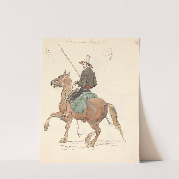 Campagnole til hest by Johan Thomas Lundbye