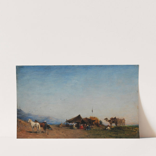 Campement arabe by Narcisse Berchère