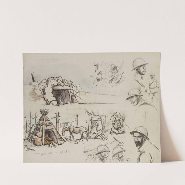 Campement de spahis (1915-1916) by Georges Goursat (Sem)