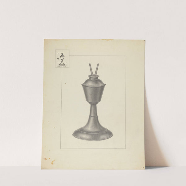 Camphene Lamp by Herman Bader