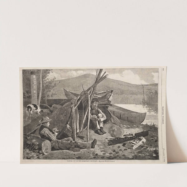 Camping Out in the Adirondack Mountains (1874) by Winslow Homer