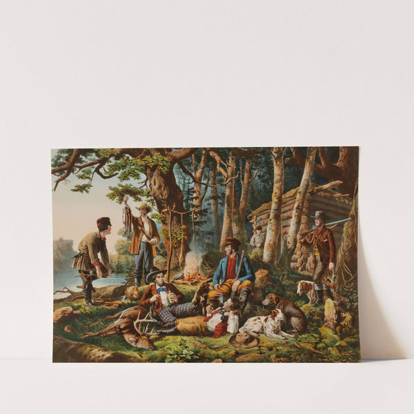 Camping Out. ‘Some of the Right Sort’ (1855) by Louis Maurer