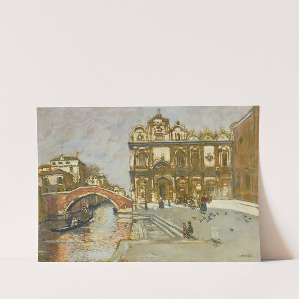 Campo San Giovanni e Paolo, Venise by Jean François Raffaëlli