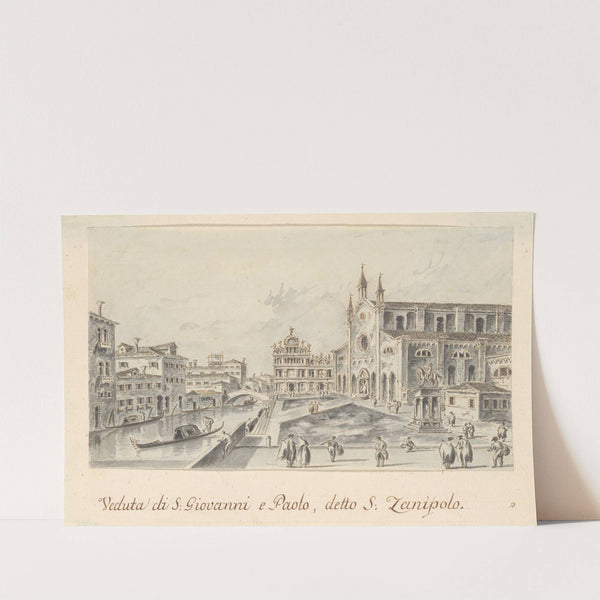 Campo Santi Giovanni e Paolo, Looking Toward the Scuola di San Marco by Giacomo Guardi