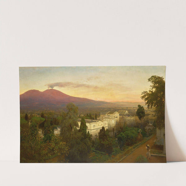 Campo Santo in Poggioreale, the Vesuvius Beyond by Oswald Achenbach