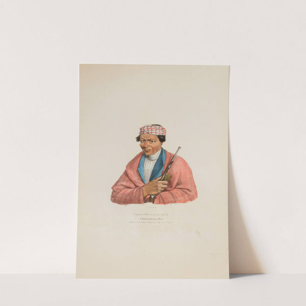 CAN-NO-SA-QUA; A Pottowattomie Chief (1835) by James Otto Lewis