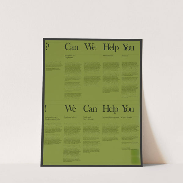 Can we help you – !We can help you (1967) by Dietmar Winkler