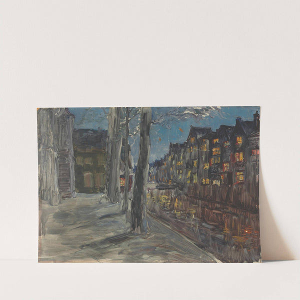 Canal at night by Maria Yakunchikova