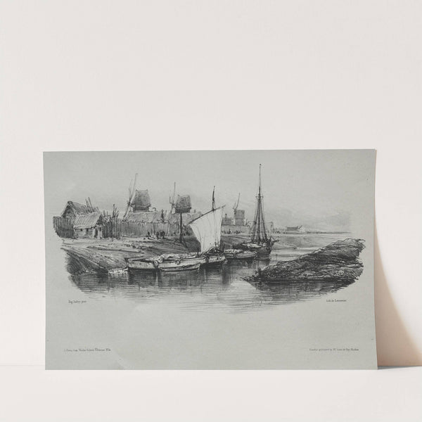 Canal Bank (1832) by Eugène Isabey