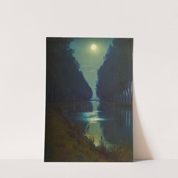 Canal de Chelles (Clair de Lune) by Charles Guilloux