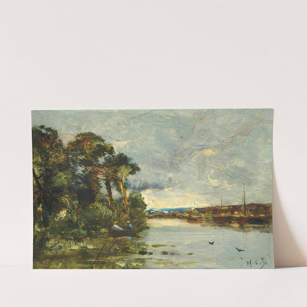 Canal De Pantin by Hippolyte Camille Delpy