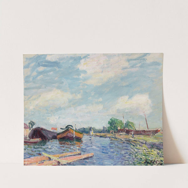 Canal du Loing à Saint-Mammès (circa 1885-1886) by Alfred Sisley