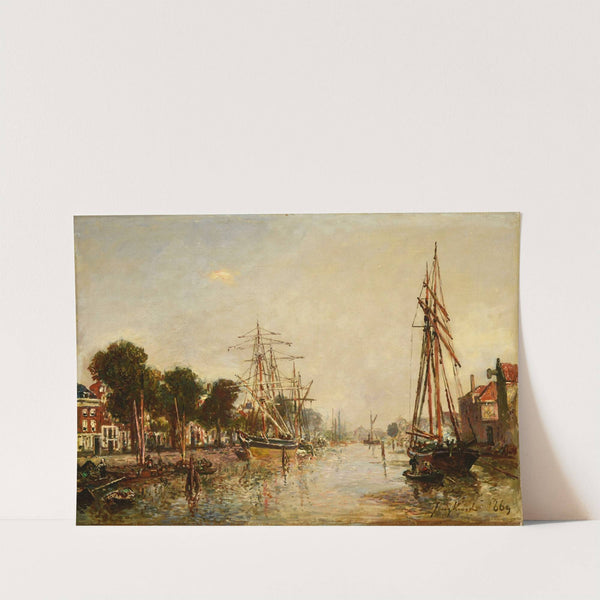 Canal en Hollande by Johan Barthold Jongkind