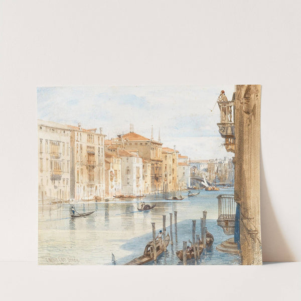 Canal Grande and Rialto Bridge (1853) by Carl Friedrich Heinrich Werner