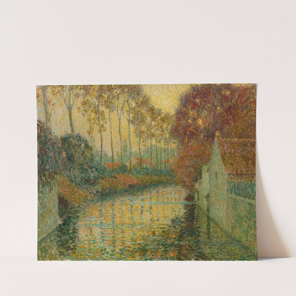 Canal in Autumn (Gisors) by Henri Le Sidaner