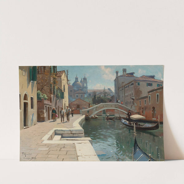 Canal In Venice by Peder Mørk Mønsted