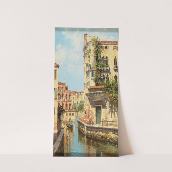 Canal In Venice With View Of The Back Of The Palazzo Rocca by Antonietta Brandeis