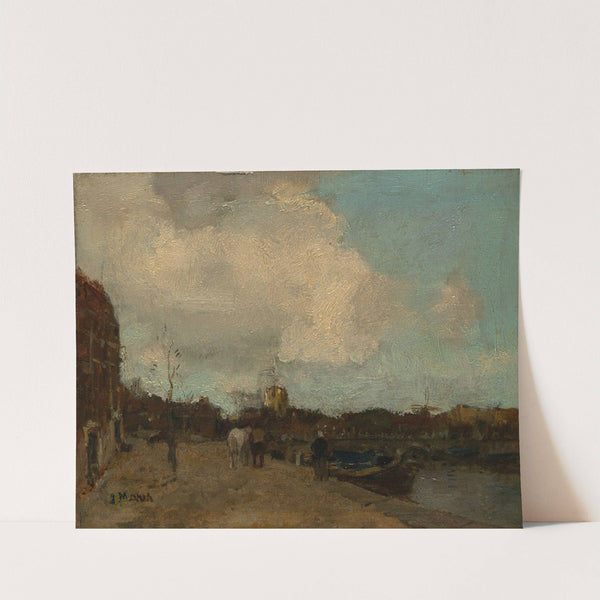 Canal Side by Jacob Maris