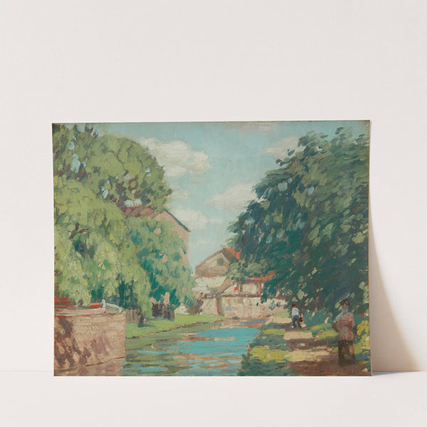 Canal Towpath (At New Hope) by Rae Sloan Bredin