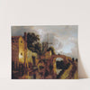 Canal with Bridge by Jacob van Ruisdael