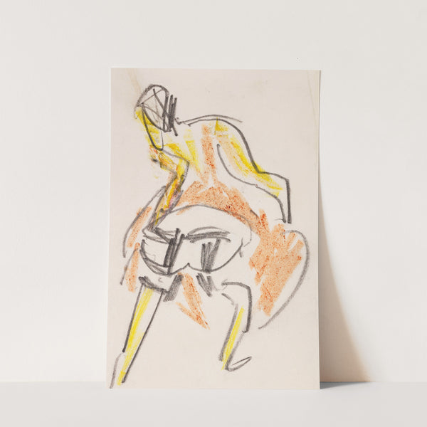 Cancan-Tänzerin (1909) by Ernst Ludwig Kirchner