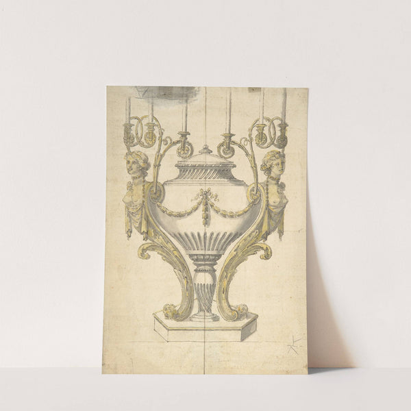 Candelabrum in the form of an Urn Clasped by Carytides and Candle Branches by Henry Holland