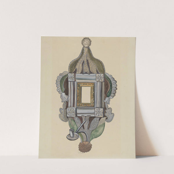 Candle Sconce with Mirror by E. Boyd
