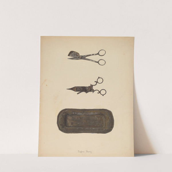 Candle Snuffer, Trimmer & Tray by Eugene Bartz