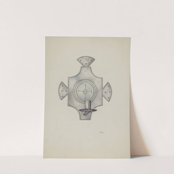 Candleholder (Candelero) Cut Tin (1940) by Hal Blakeley