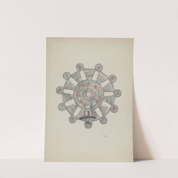 Candleholder (Candelero) Cut Tin (1940) by Hal Blakeley