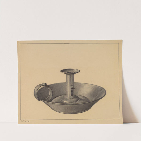 Candlestick (c. 1937) by Herman Bader
