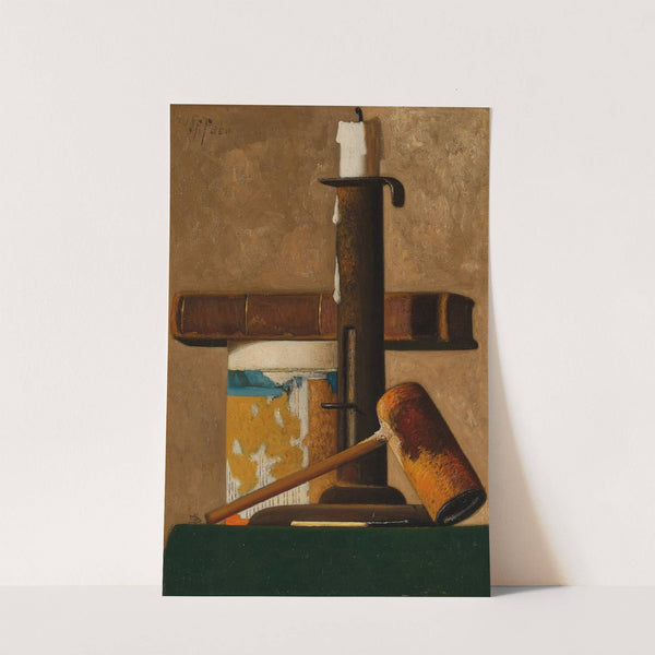 Candlestick, Mug, Pipe and Book by John Frederick Peto